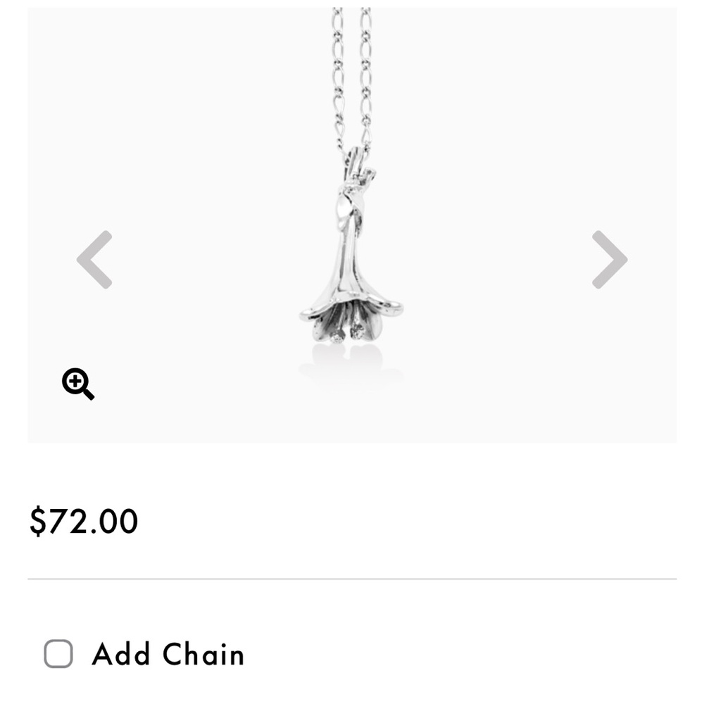 Mignon Faget Lily flower Pendant